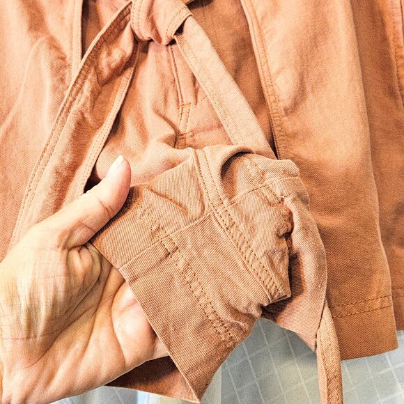 By Together Chestnut Rose Front Flap Shorts Skort with Pockets Size L - Picture 7 of 8